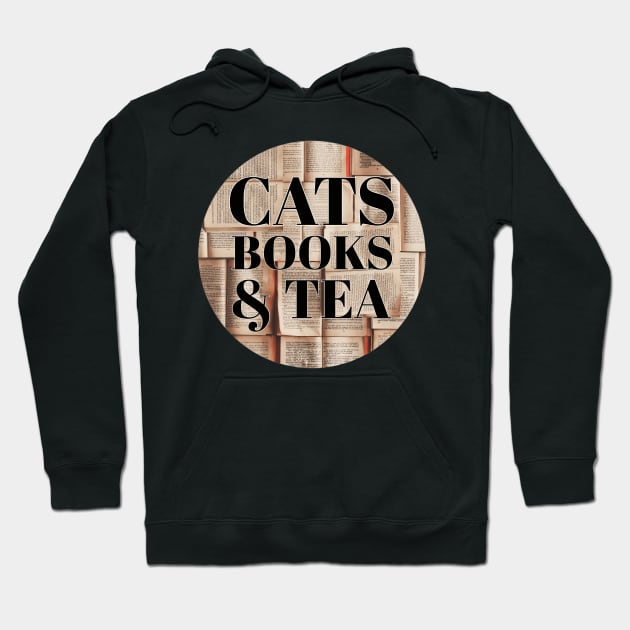 Cats, books and tea Hoodie by reesea